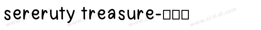 sereruty treasure字体转换